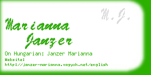 marianna janzer business card